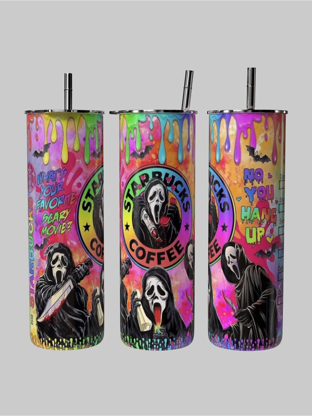 Scream Ghostface What’s Your Favorite Scary Movie 20oz Tumbler